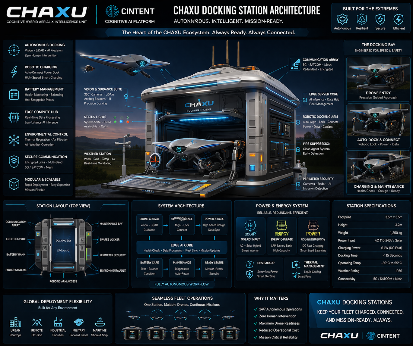 Docking stations turn drone operations into repeatable persistent monitoring loops.